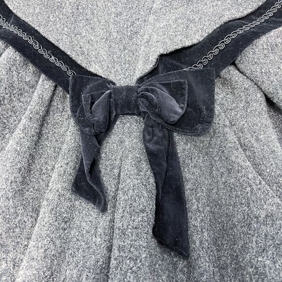 Vintage Rothschild Wool Blend Peter Pan Jacket Grey Black Size 3T Girls - Picture 10 of 12